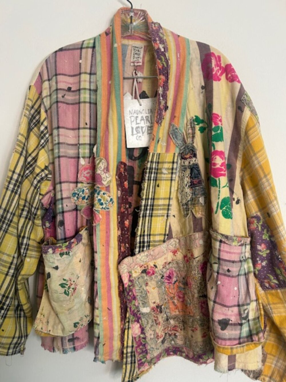 Magnolia Pearl One Size Abbeyrosa Tucamari TANGIER Rose Patchwork Jacket OS NWT